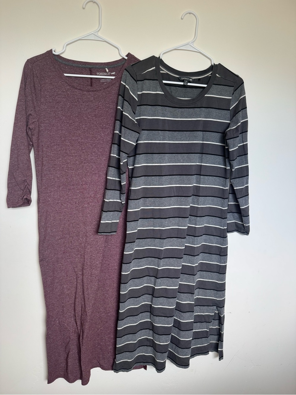Bundle of 2 Toad&Co Long-Sleeve maxi Dresses